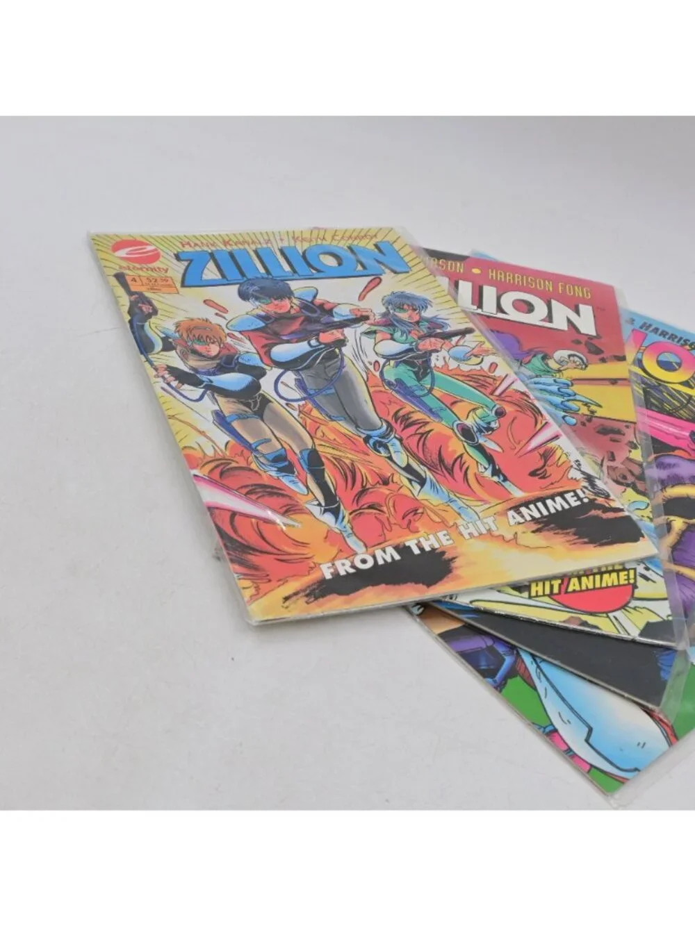 Eternity Comics Zillion #1-4 Complete Series Set 1993 Anime Manga Harrison Fong